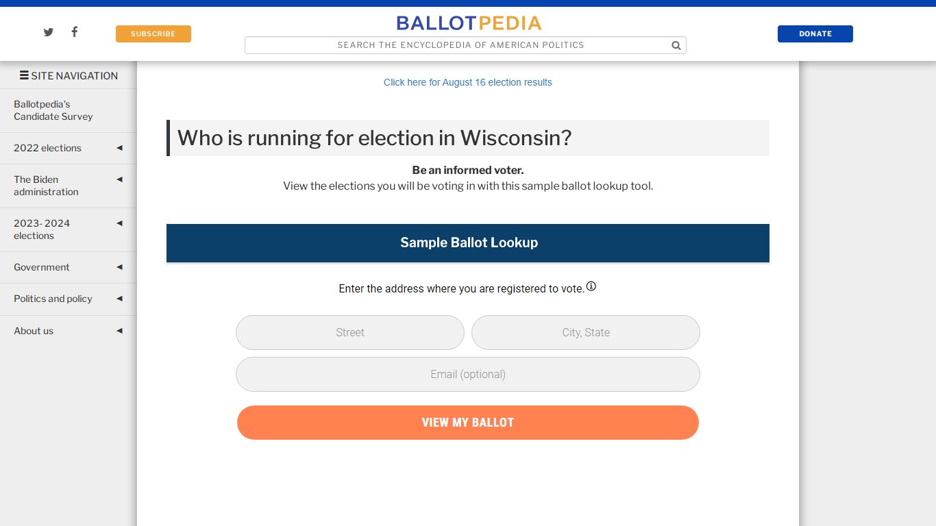 Sawyer County Sample Ballot (Wisconsin) - Ballotpedia
